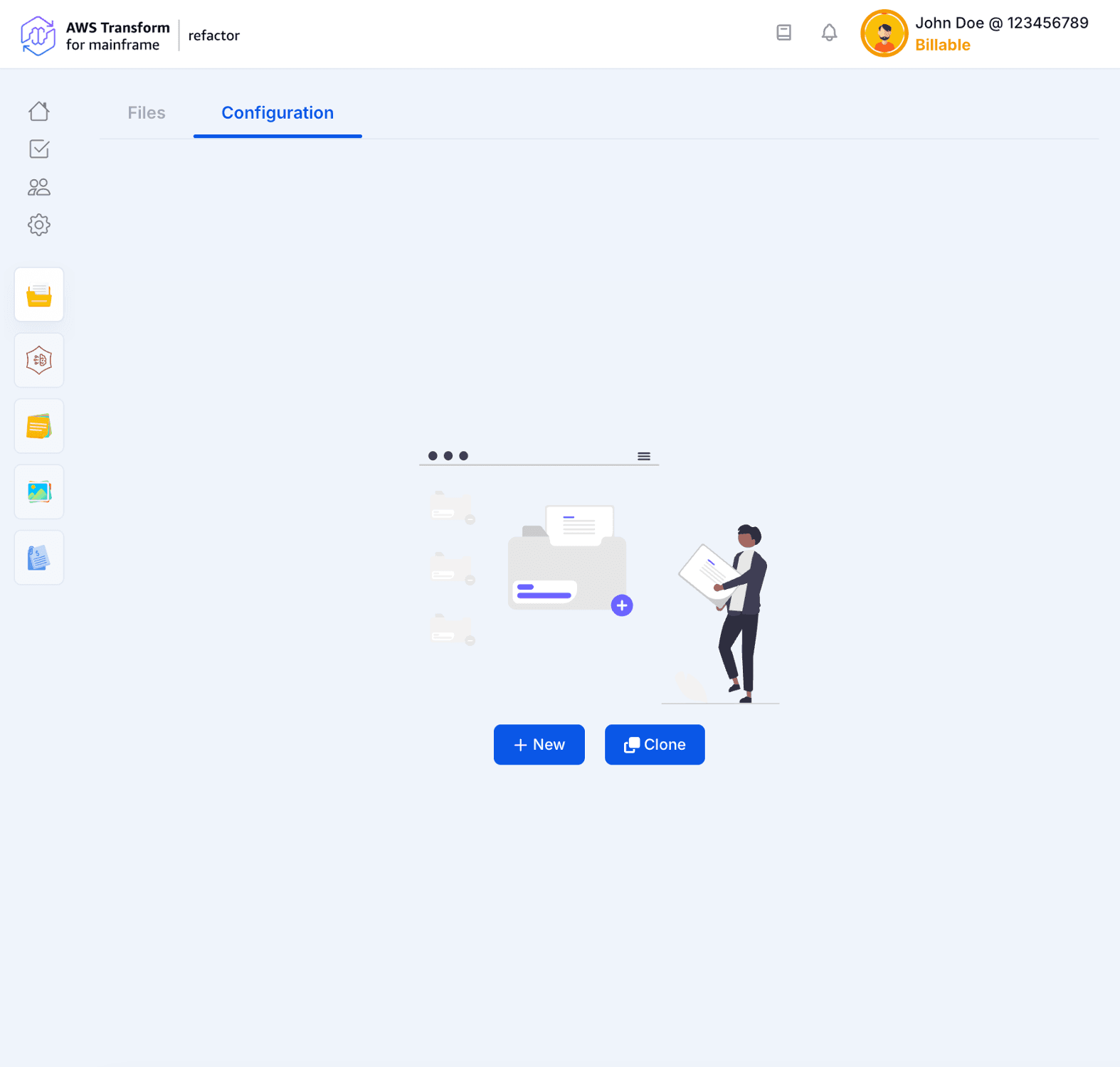 Transformation Center Configuration